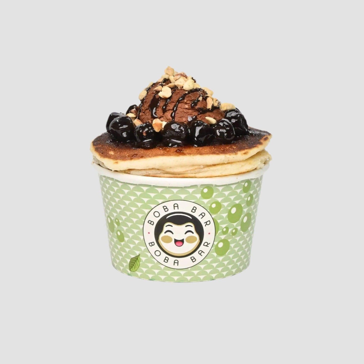 Nutty Chocolate Boba Pancake with Belgian Ice Cream - Boba Bar