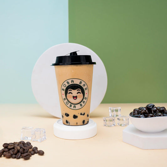 Classic Coffee Bubble Tea with Ice Cream - Boba Bar