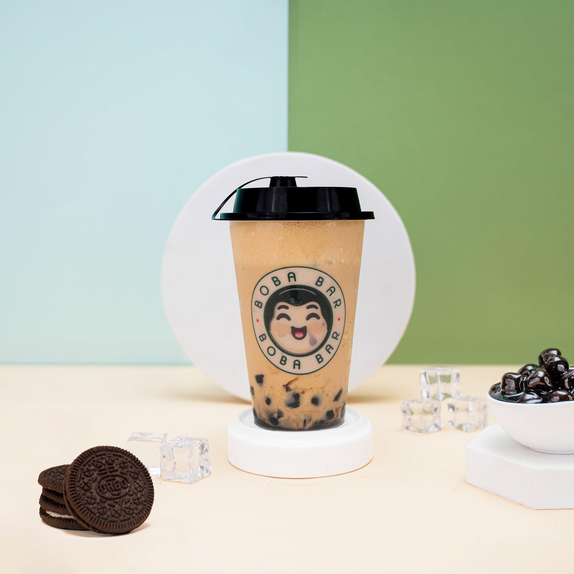 Oreo Crumble Bubble Tea with Ice Cream - Boba Bar