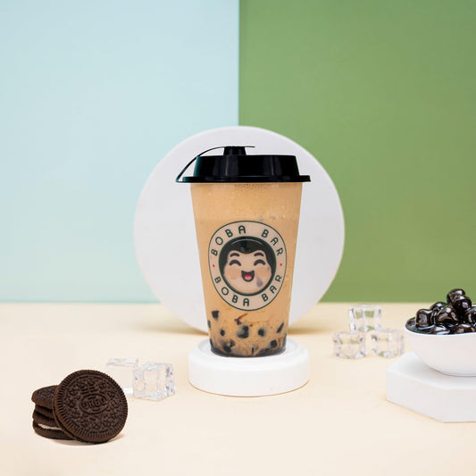 Oreo Crumble Bubble Tea with Ice Cream - Boba Bar